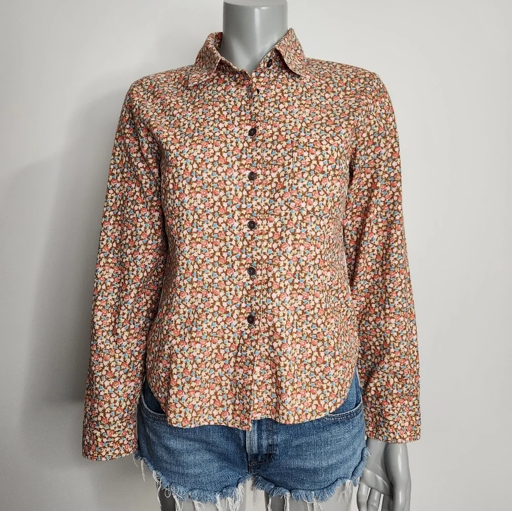Boden Multicolor Floral Button Down Shirt - Picture 2 of 12